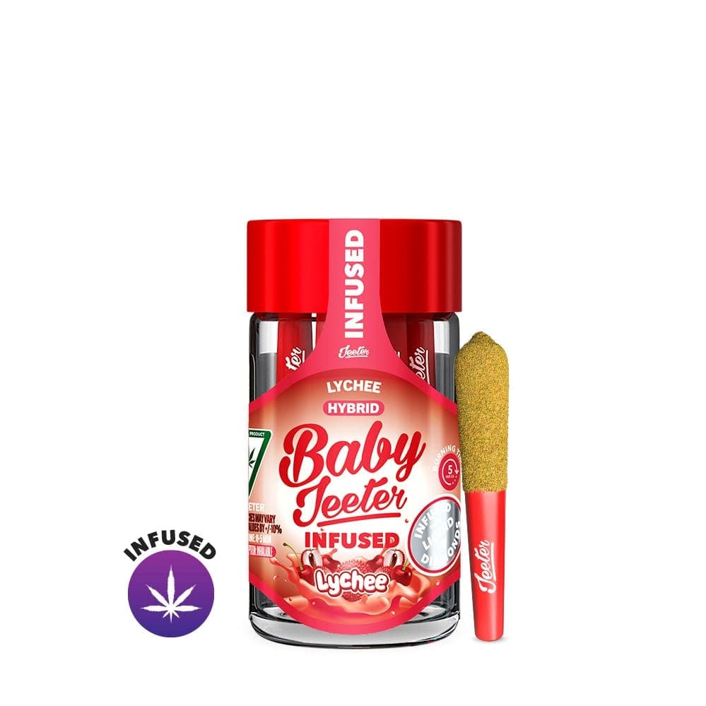 Lychee - 2.5G - Baby Jeeter Diamond Infused Pre Roll Pack