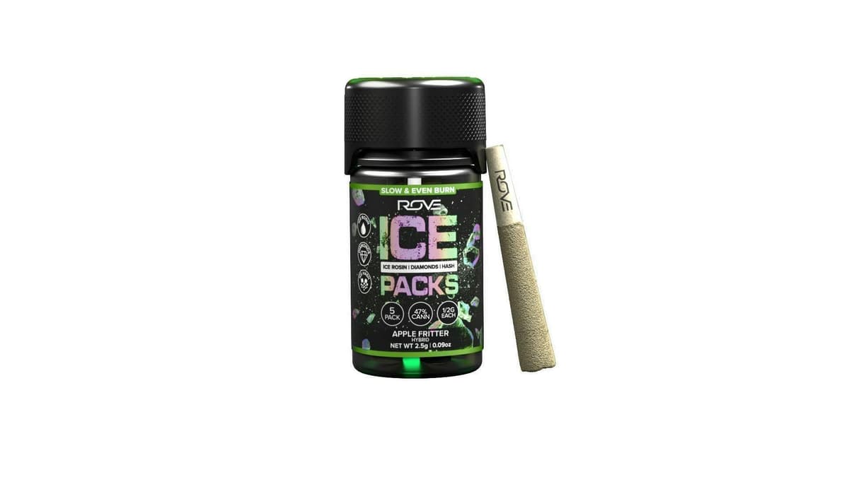 Apple Fritter - 3.6G - 6PK - Ice Packs Rosin Diamond Hash Infused
