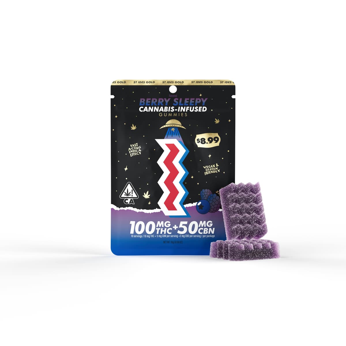 Berry Sleepy Gummy - 100mg THC + 50mg CBN