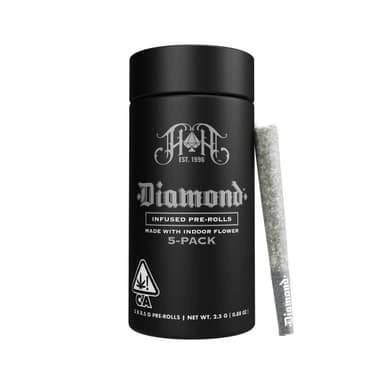 Face Off OG - .5G x 5PK - Infused Diamond Pre Rolls image 2