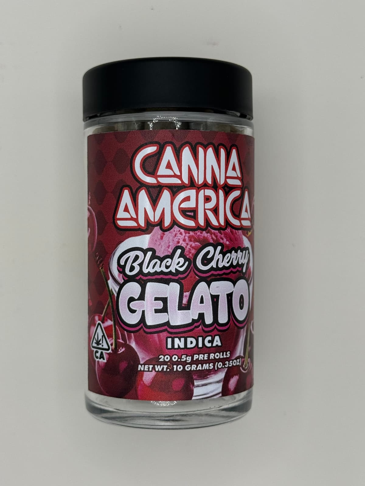 Black Cherry Gelato - (0.5g x 20) - 10G - 20PK Pre-Rolls