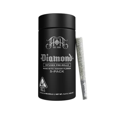 Green Crack:CAM - .5G x 5 PK - Infused Diamond Pre Rolls image 1