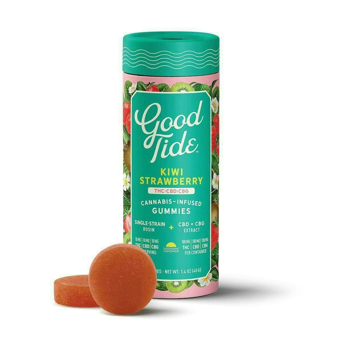 Kiwi Strawberry - 100MG - 1:1:1 THC:CBD:CBG